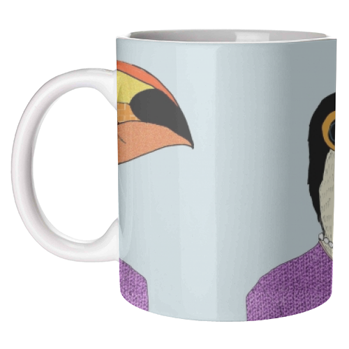 Lady Toucan - unique mug by Casey Rogers