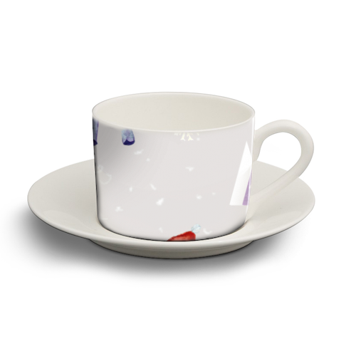Snow Penguins  - personalised cup and saucer by Yaz Raja
