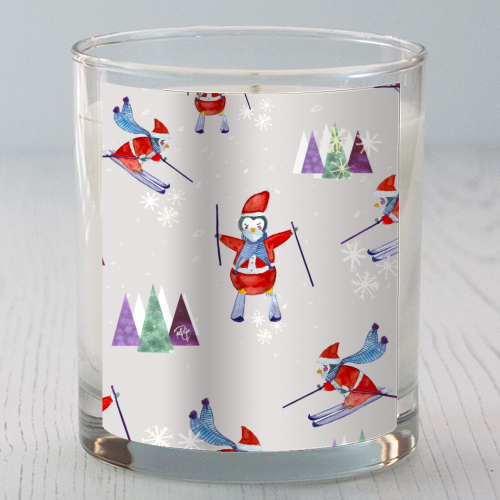 Snow Penguins  - scented candle by Yaz Raja