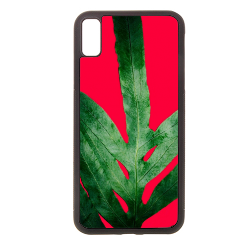 Christmas Fern Dressed in Red - Stylish phone case by Alicia Noelle Jones