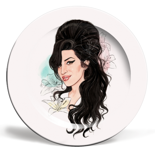 Amy - ceramic dinner plate by Helen Green