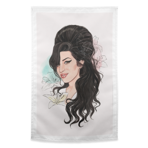 Amy - funny tea towel by Helen Green