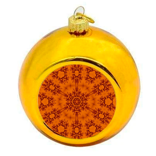 C22 Orange - colourful christmas bauble by XIX