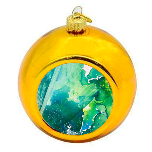 Environmental Importance - colourful christmas bauble by Alicia Noelle Jones
