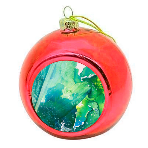 Environmental Importance - colourful christmas bauble by Alicia Noelle Jones