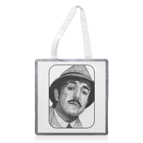 PETER SELLERS - Clouseau - printed tote bag by Ivan Picknell