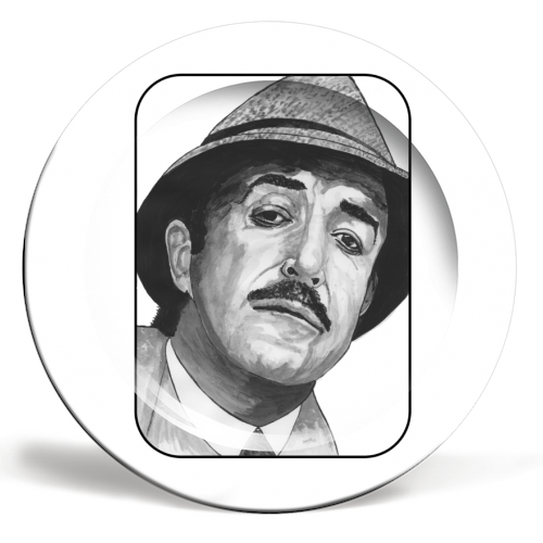 PETER SELLERS - Clouseau - ceramic dinner plate by Ivan Picknell