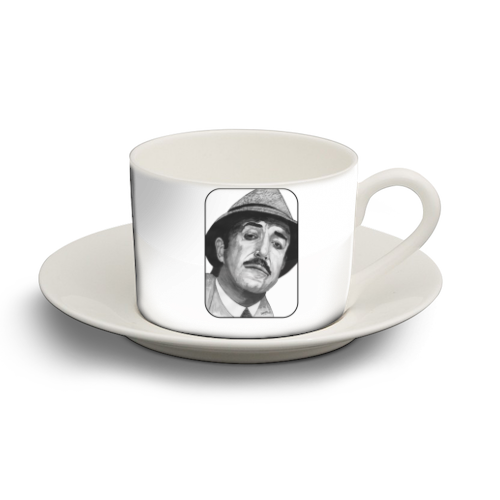 PETER SELLERS - Clouseau - personalised cup and saucer by Ivan Picknell