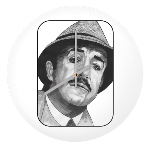 PETER SELLERS - Clouseau - quirky wall clock by Ivan Picknell