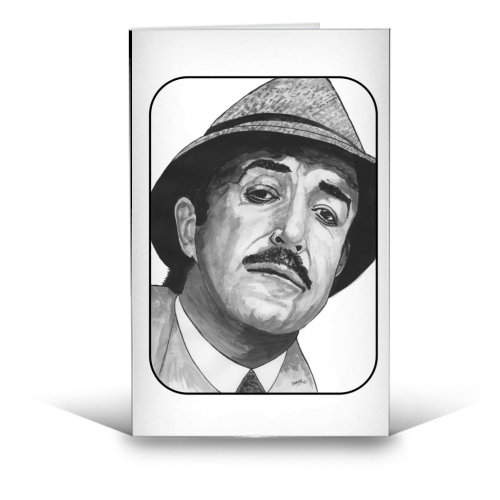 PETER SELLERS - Clouseau - funny greeting card by Ivan Picknell