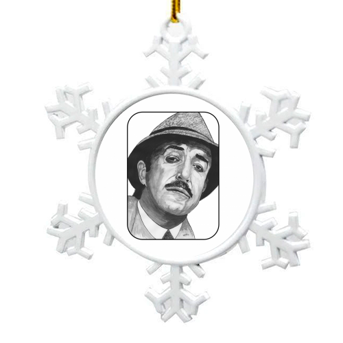 PETER SELLERS - Clouseau - snowflake decoration by Ivan Picknell