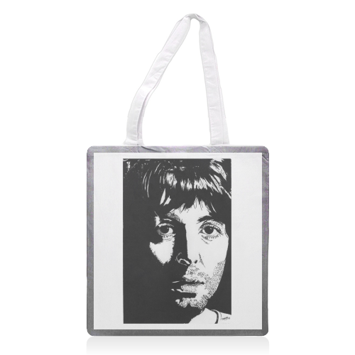 PAUL McCartney - printed tote bag by Ivan Picknell