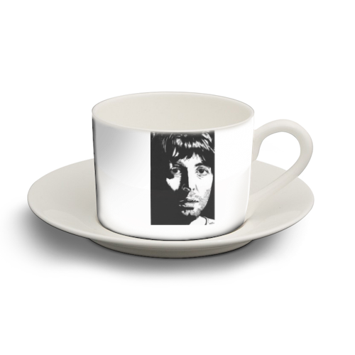 PAUL McCartney - personalised cup and saucer by Ivan Picknell