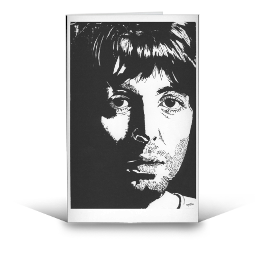 PAUL McCartney - funny greeting card by Ivan Picknell