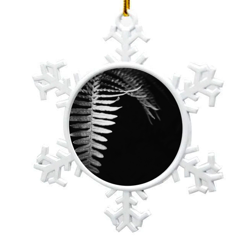 Fern - snowflake decoration by Louise Higgs