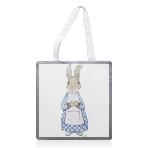 Nanna Bunny - printed tote bag by Ivan Picknell
