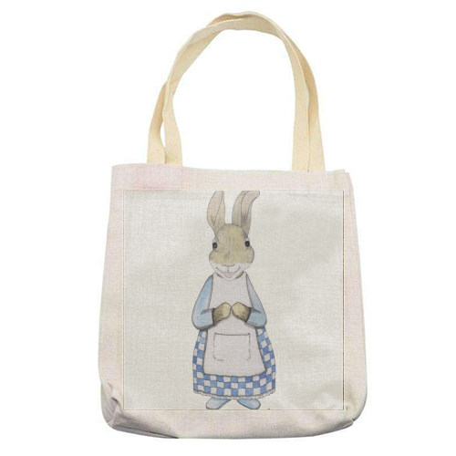 Nanna Bunny - printed tote bag by Ivan Picknell
