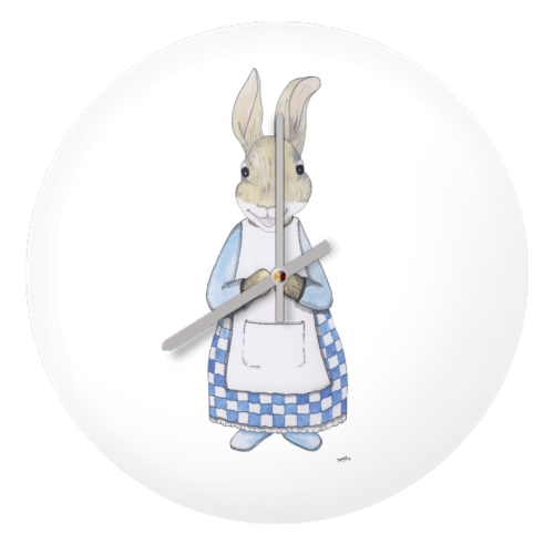 Nanna Bunny - quirky wall clock by Ivan Picknell