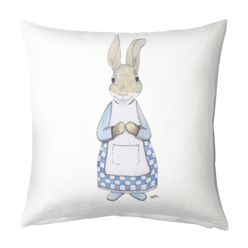 Nanna Bunny - designed cushion by Ivan Picknell