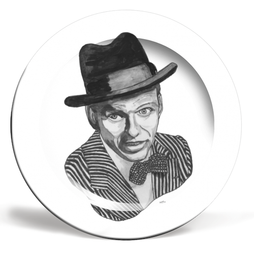 Frank Sinatra - ceramic dinner plate by Ivan Picknell