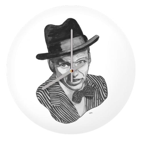 Frank Sinatra - quirky wall clock by Ivan Picknell