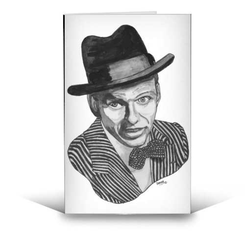 Frank Sinatra - funny greeting card by Ivan Picknell