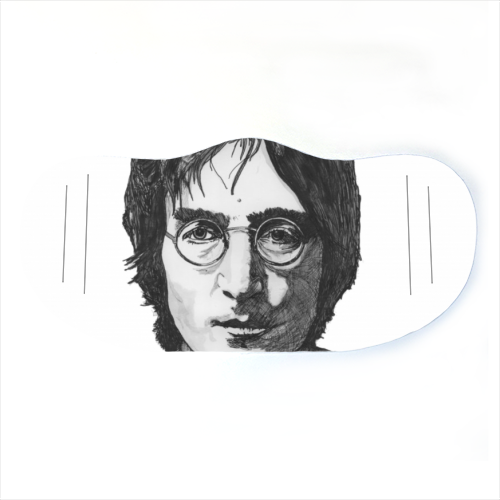 IMAGINE - John Lennon - face cover mask by Ivan Picknell