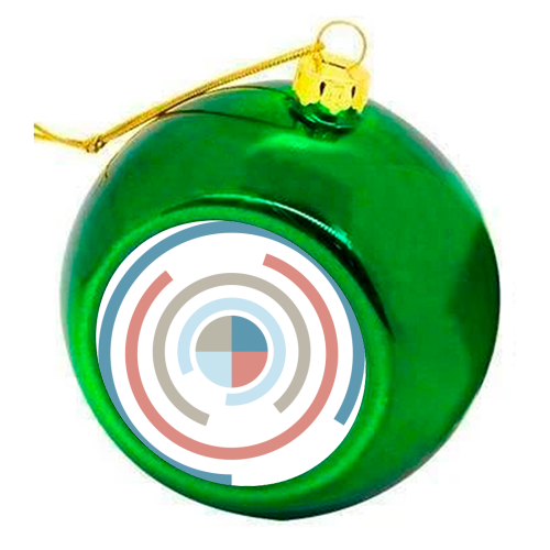 Colorful Circles V - colourful christmas bauble by Amir Faysal