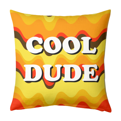 Cool Dude - designed cushion by Adam Regester