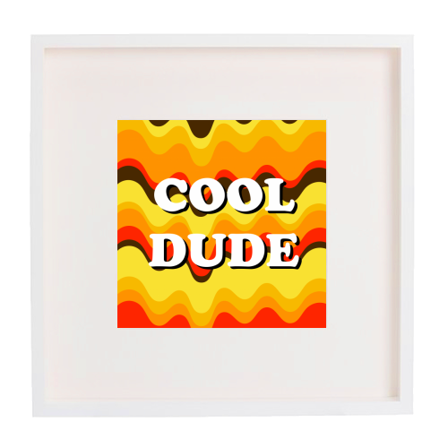 Cool Dude - framed poster print by Adam Regester