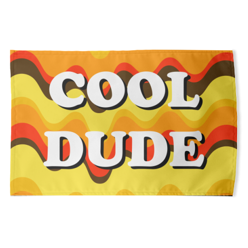 Cool Dude - funny tea towel by Adam Regester
