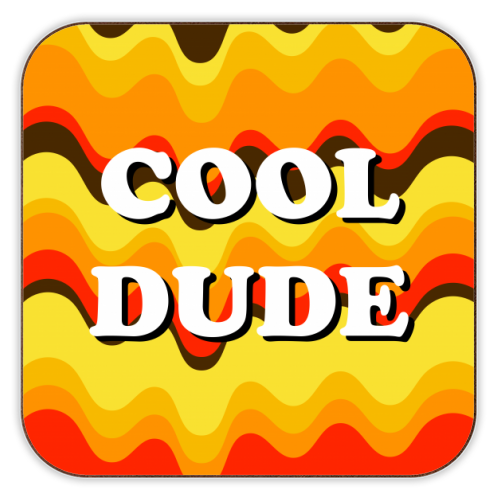 Cool Dude - personalised beer coaster by Adam Regester