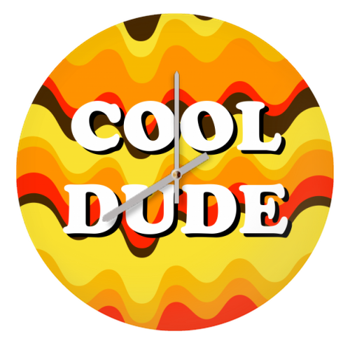Cool Dude - quirky wall clock by Adam Regester