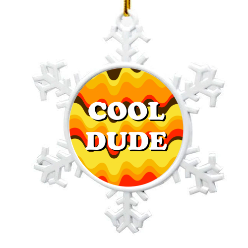 Cool Dude - snowflake decoration by Adam Regester