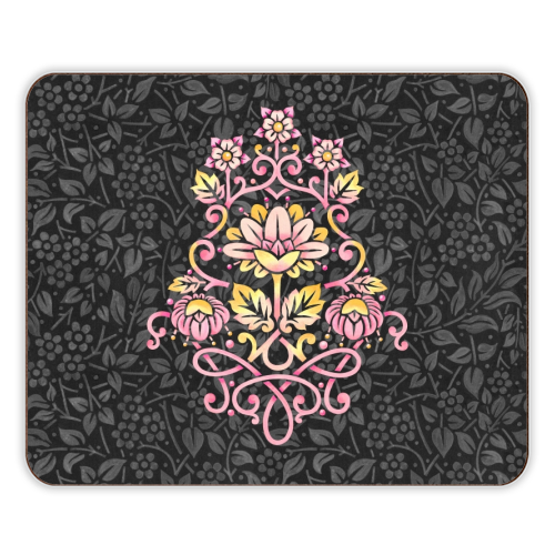 Rose Damask - designer placemat by Patricia Shea
