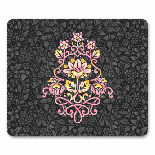Rose Damask - funny mouse mat by Patricia Shea
