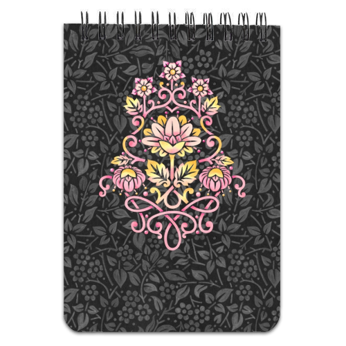 Rose Damask - personalised A4, A5, A6 notebook by Patricia Shea