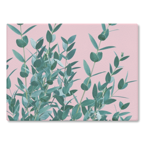 Eucalyptus Leaves Delight #5 #foliage #decor #art - glass chopping board by Anita Bella Jantz