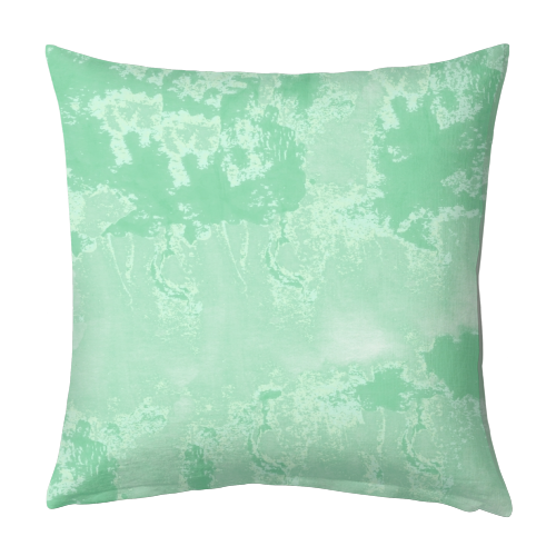 Sea Green Summer - designed cushion by Uma Prabhakar Gokhale