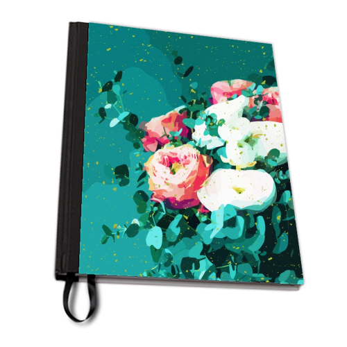 Floral & Confetti - personalised A4, A5, A6 notebook by Uma Prabhakar Gokhale