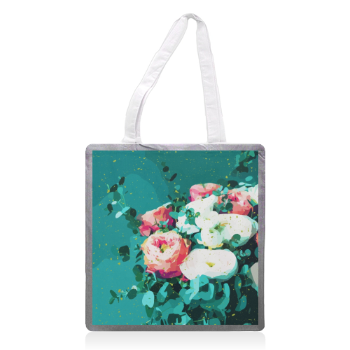 Floral & Confetti - printed tote bag by Uma Prabhakar Gokhale