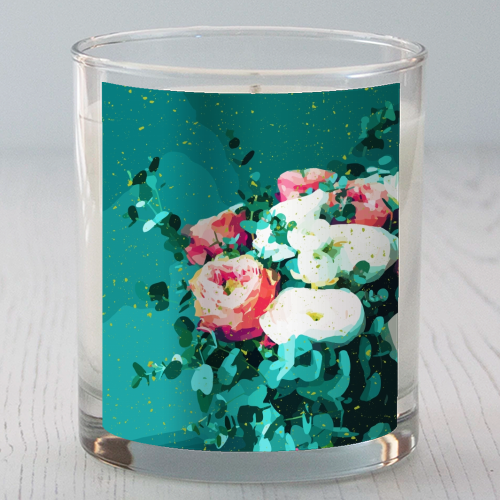 Floral & Confetti - scented candle by Uma Prabhakar Gokhale