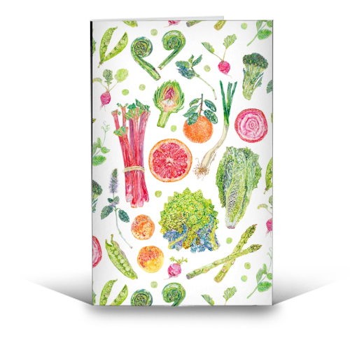 Spring Harvest - funny greeting card by Becca Boyce