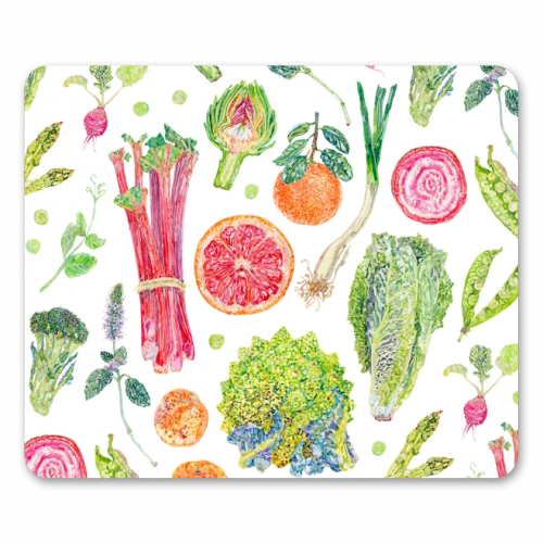 Spring Harvest - funny mouse mat by Becca Boyce