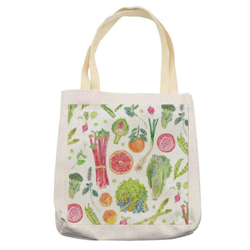 Spring Harvest - printed tote bag by Becca Boyce