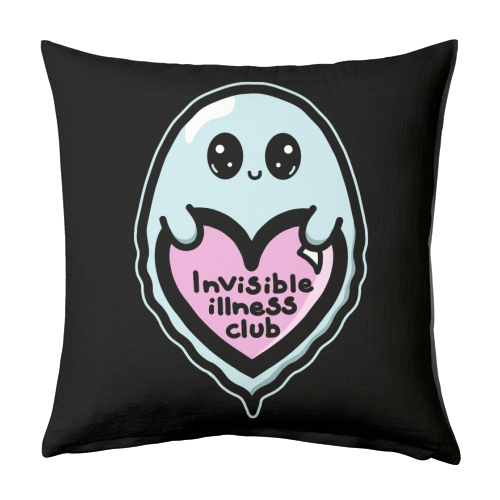 Invisible illness club - designed cushion by Nicola Box