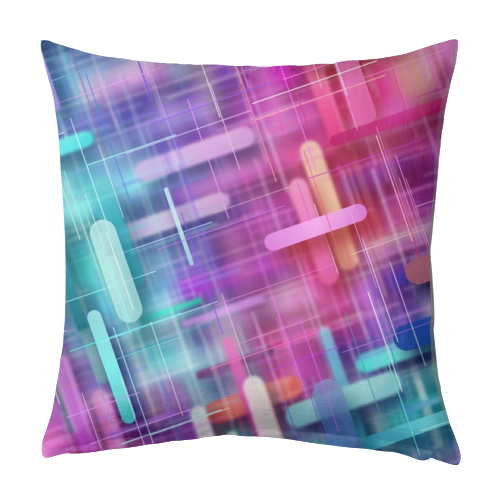 Candy Abstract Geometry - designed cushion by Kirsten Star
