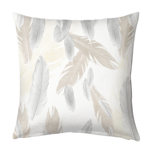 Feather Dream Pattern #3 #boho #decor #art - designed cushion by Anita Bella Jantz
