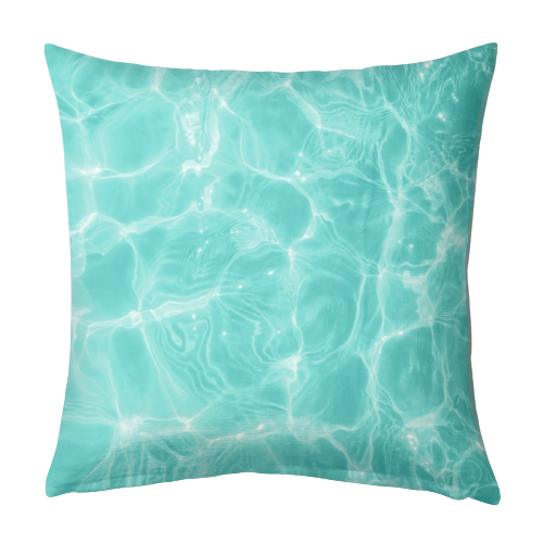 Pool Dream #7 #water #decor #art - designed cushion by Anita Bella Jantz