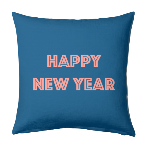 Happy New Year - designed cushion by Adam Regester
